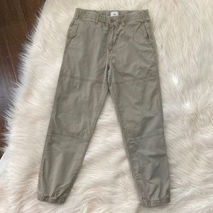 H&M MENS TAN REGULAR FIT STONE WASH PANTS JOGGER SIZE XS
